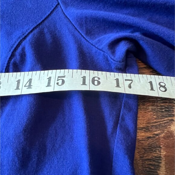 Two Coldwater Creek Supima Cotton Knit Turtleneck S (6-8) Blue & Red Long Sleeve - Picture 10 of 13